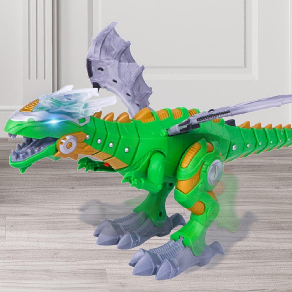 🎁Chodzący Spray Mgła Robot Dinozaur Zabawki, Ogień Oddychanie Zabawki z Czerwonym Światłem