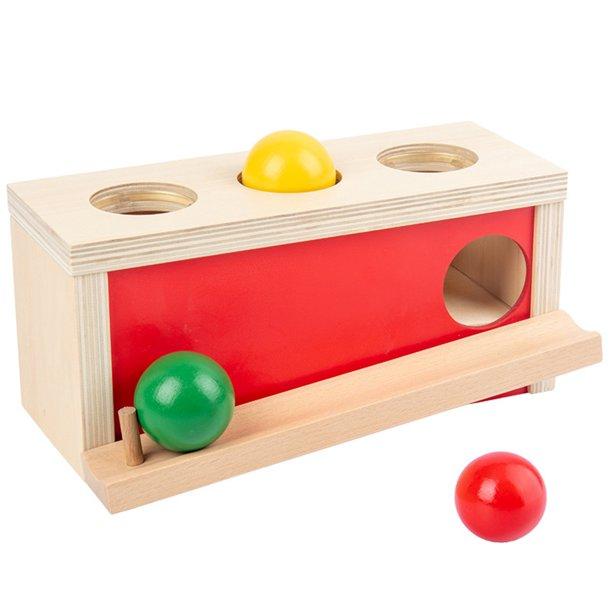 Dziecięcy Drewniany Stół Do Wyciskania Piłek Zabawki Edukacyjne Montessori