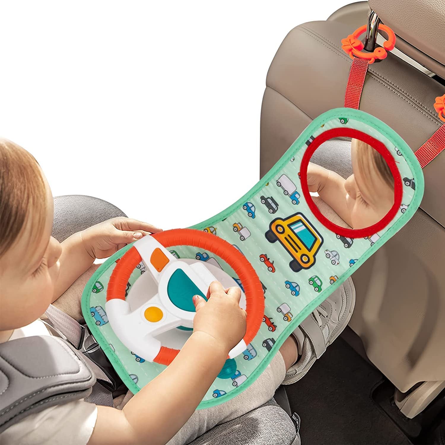 Samochód Dla Dzieci Tylne Siedzenie Kierownica Symulacja Jazdy Zabawki