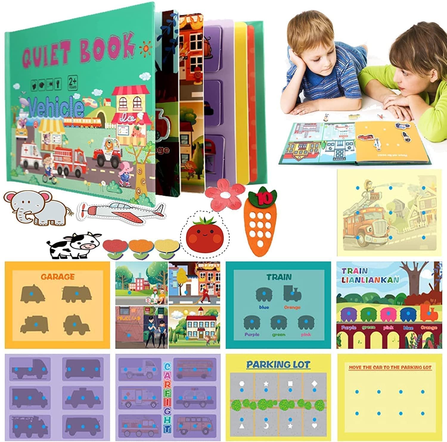 🎁Montessori Busy Book Dla Dzieci, Aby Rozwijać Umiejętności Uczenia się