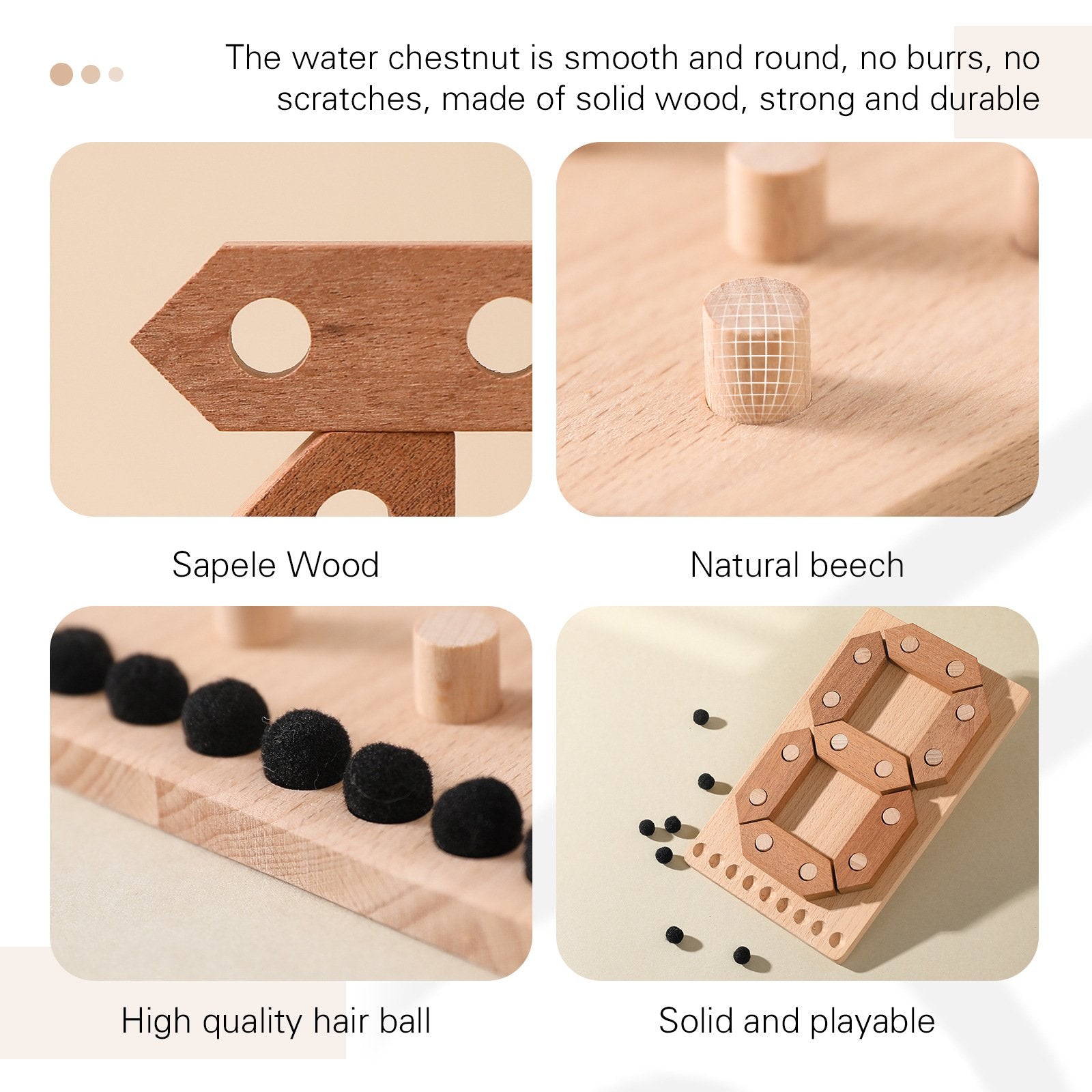 Dzieciństwo Montessori Edukacja Drewniana Puzzle Liczba