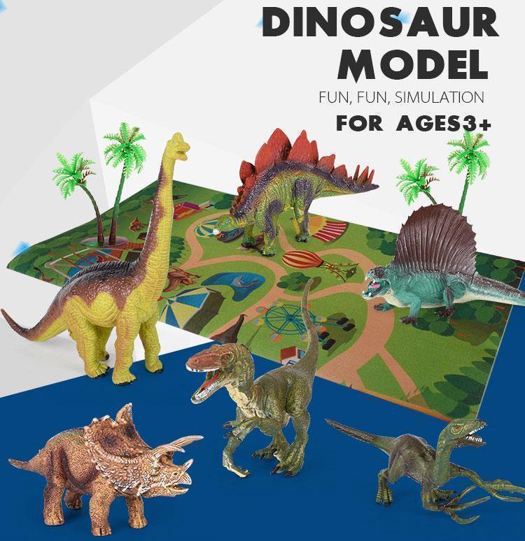 TEMI Dinosaur Toy Figure Edukacyjny realistyczny zestaw dinozaurów - Pellelife