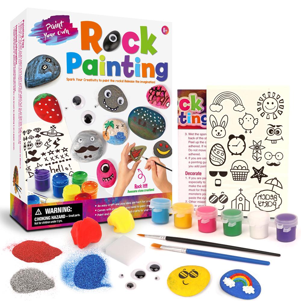Zestaw Zabawek Dla Dzieci Do Malowania Kamieniami DIY