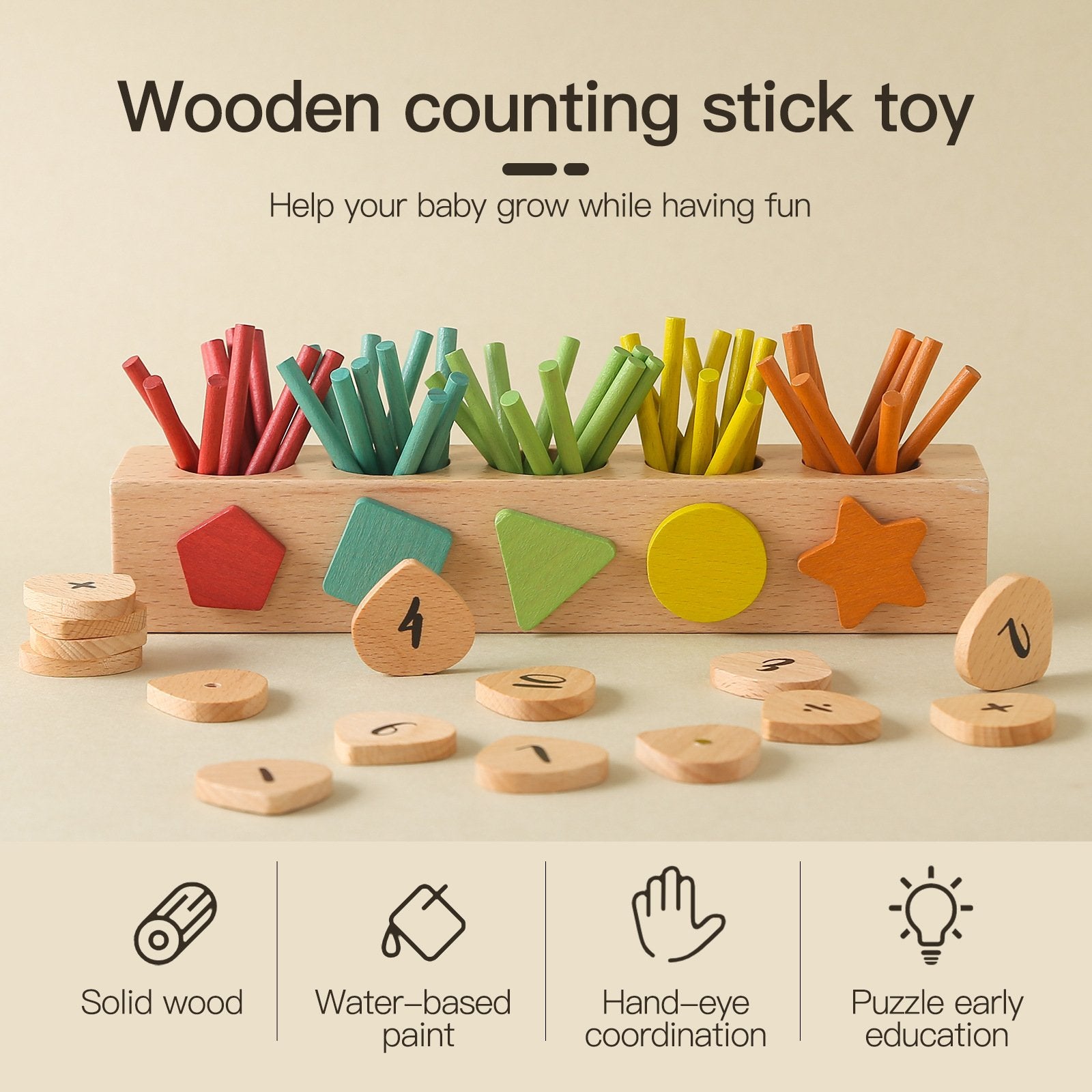 Zabawki Montessori Dla Dzieci Do Liczenia Matematycznego