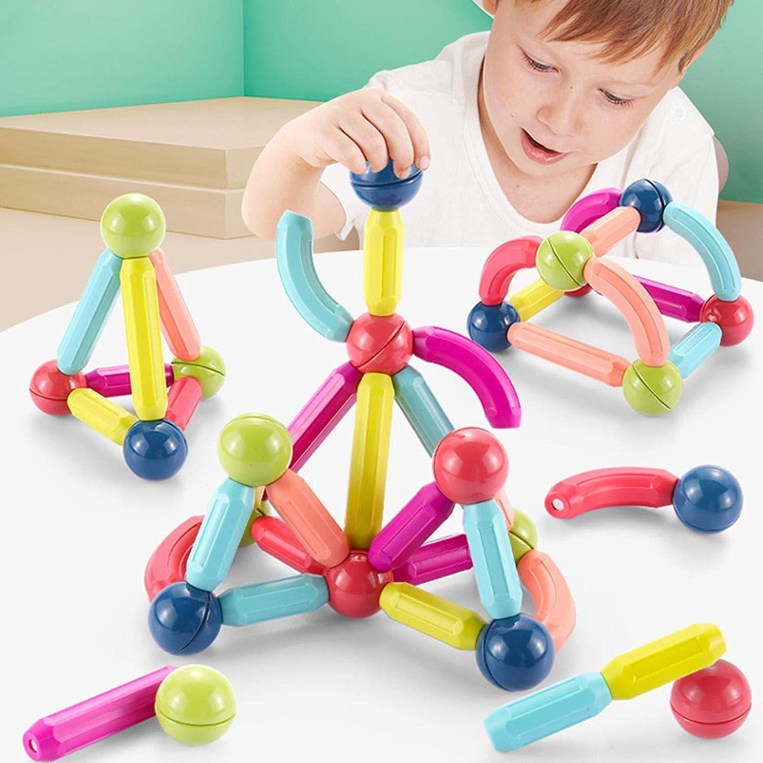 Magnetic 3D Building Sticks Toy 42 PCS - Pellelife