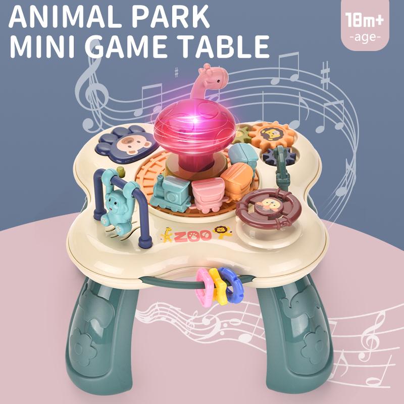 Zabawne Zoo Dla Dzieci Ze Światłami I Muzyką Mini Stół Do Gry