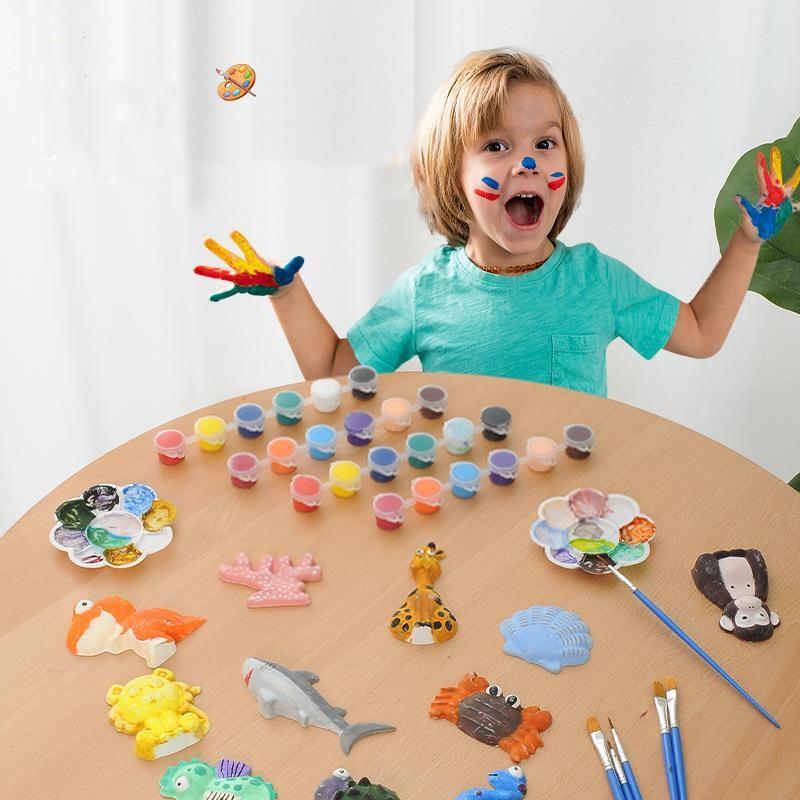 Zestaw zabawek do kolorowania gipsu dla dzieci DIY