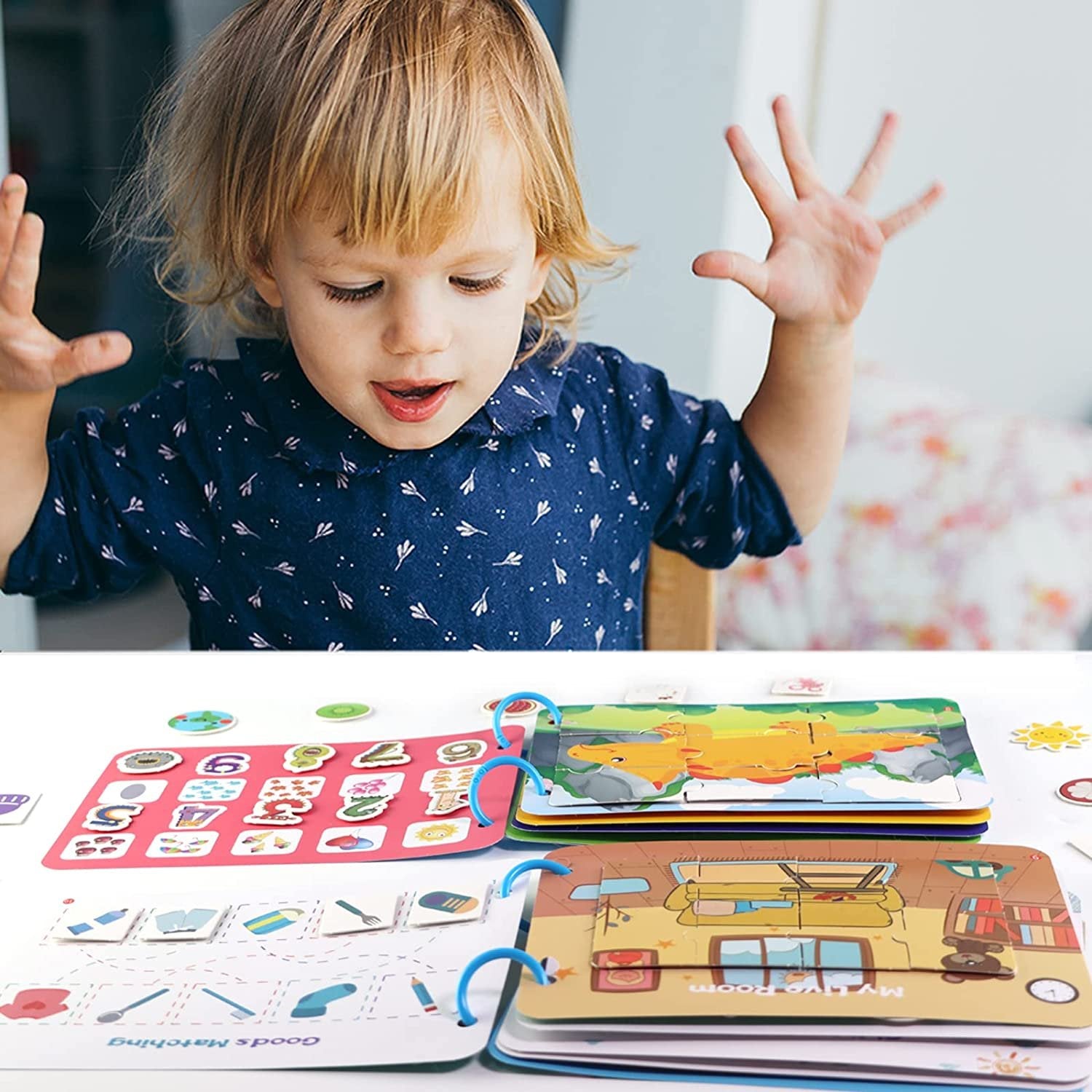 Montessori Busy Book Dla Dzieci (2 Tematy)