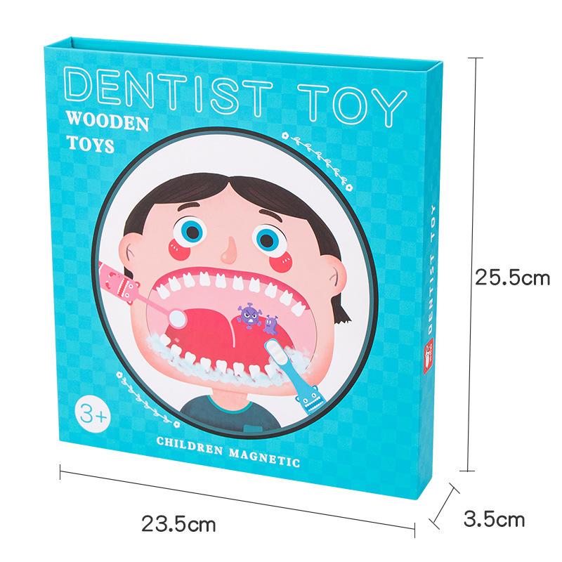 Drewniana Zabawka Symulacyjna Dentysta Dla Dzieci