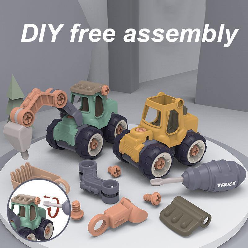 Zabawka Do SkłAdania PojazdóW Konstrukcyjnych Dla Dzieci 4 W 1 - Pellelife