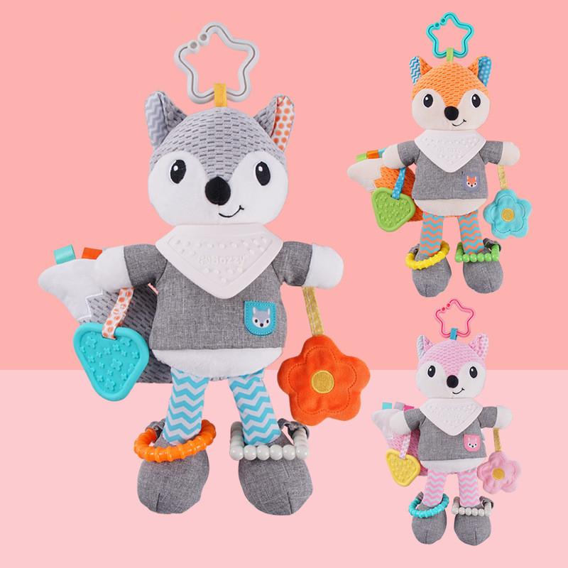 Baby soothing fox plush charm bed hanging doll