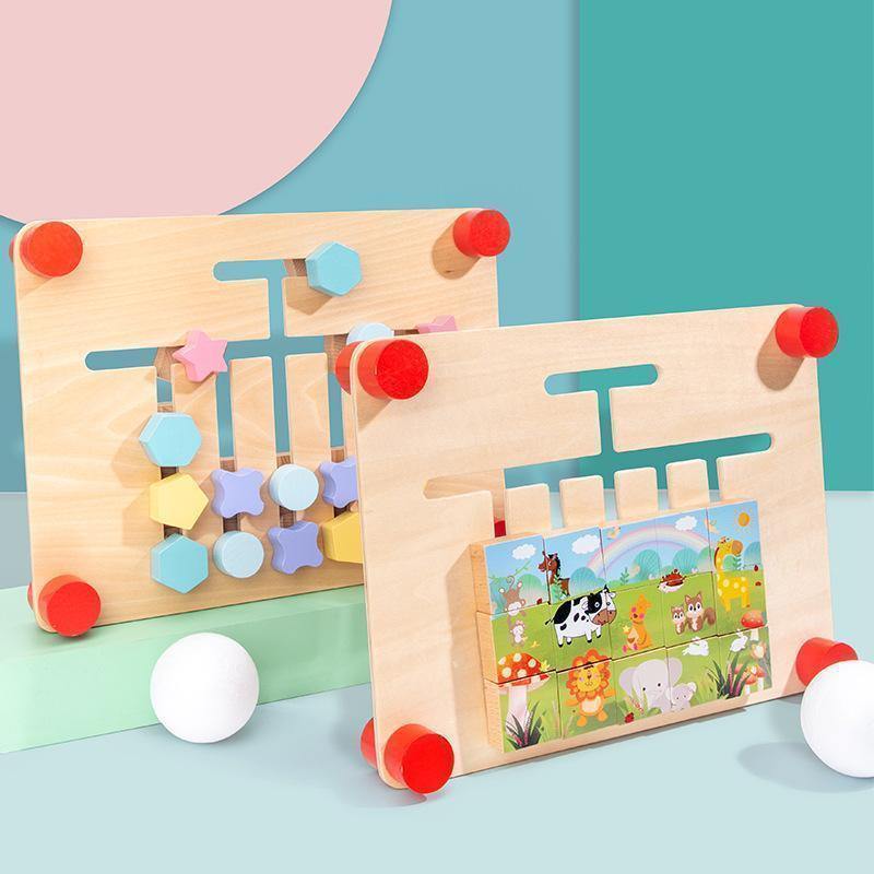 Drewniane Puzzle Dla Dzieci Zabawki Wczesnej Edukacji - Pellelife