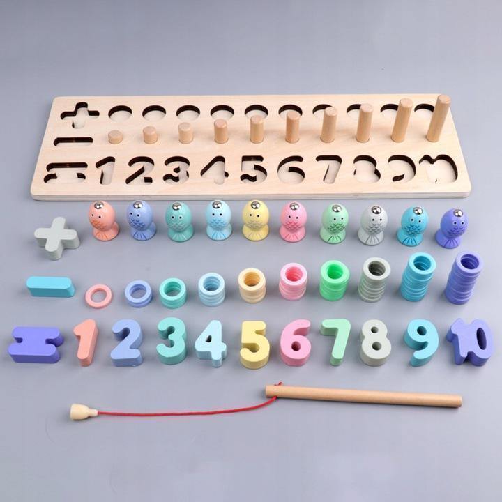 Drewniane Magnetyczne Zabawki WęDkarskie Do Nauki - Pellelife