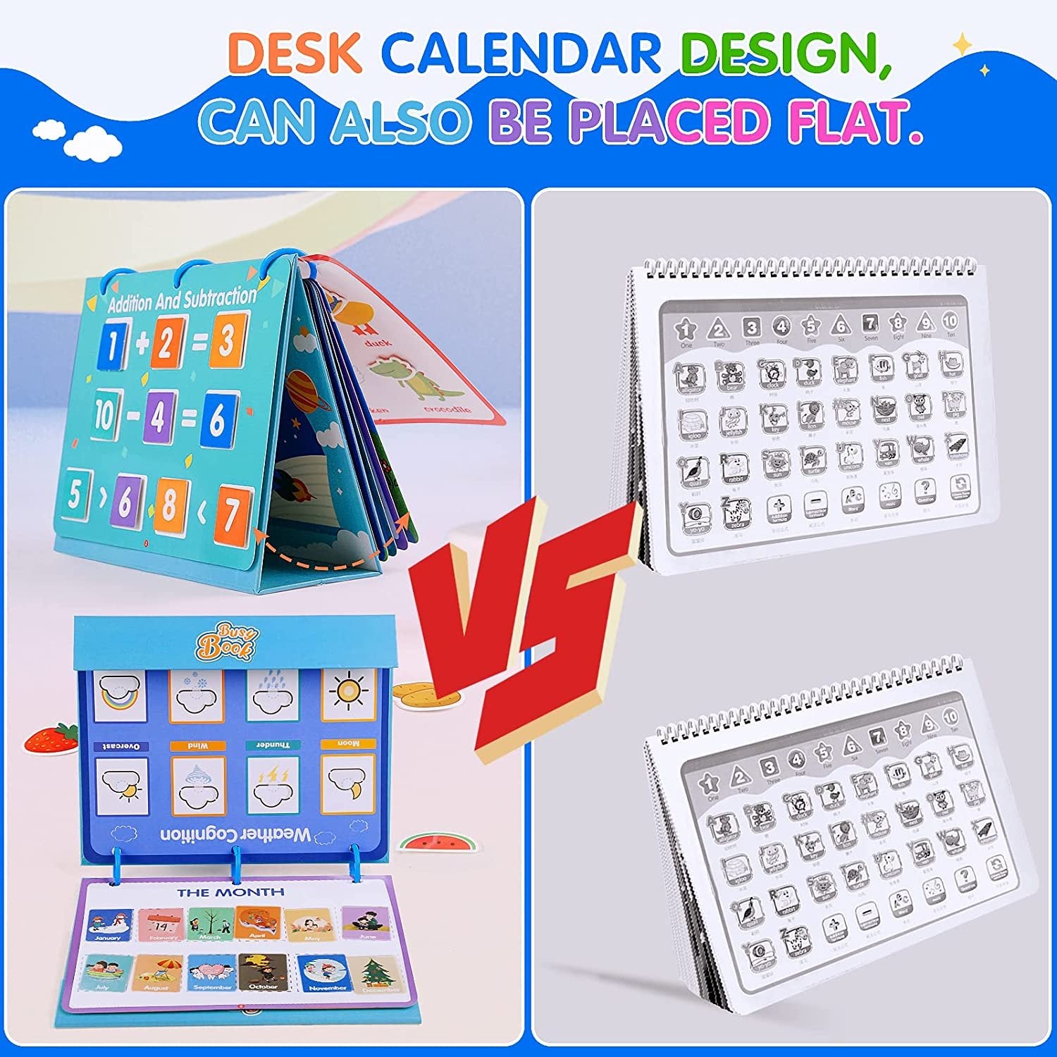 Kalendarz biurkowy dla dzieci pracowita książka z wklejkami