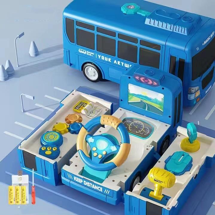 Wielofunkcyjny Autobus Deformacyjny Dla Dzieci Z Kierownicą