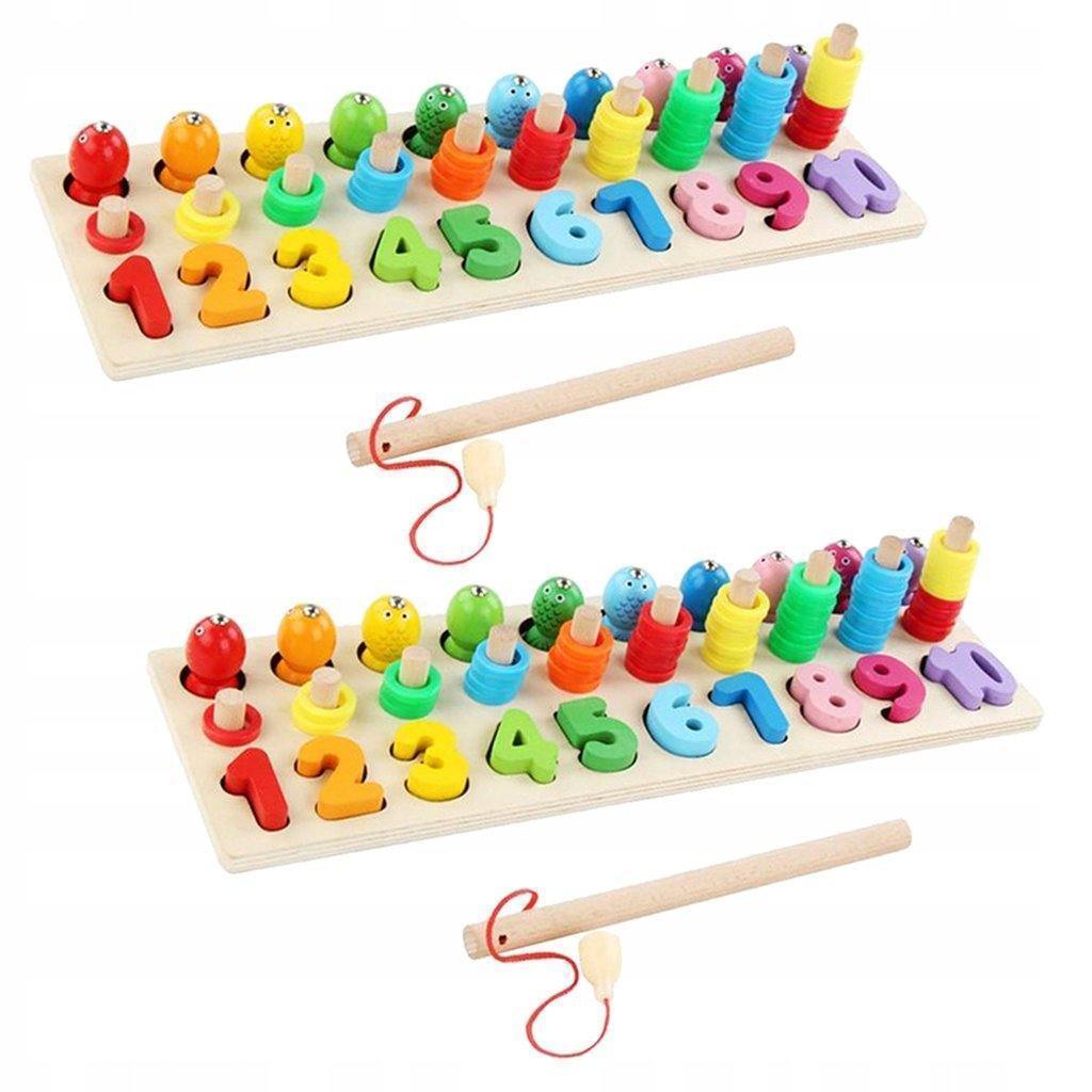 2 Drewniane Zabawki WęDkarskie Dla Dzieci - Pellelife