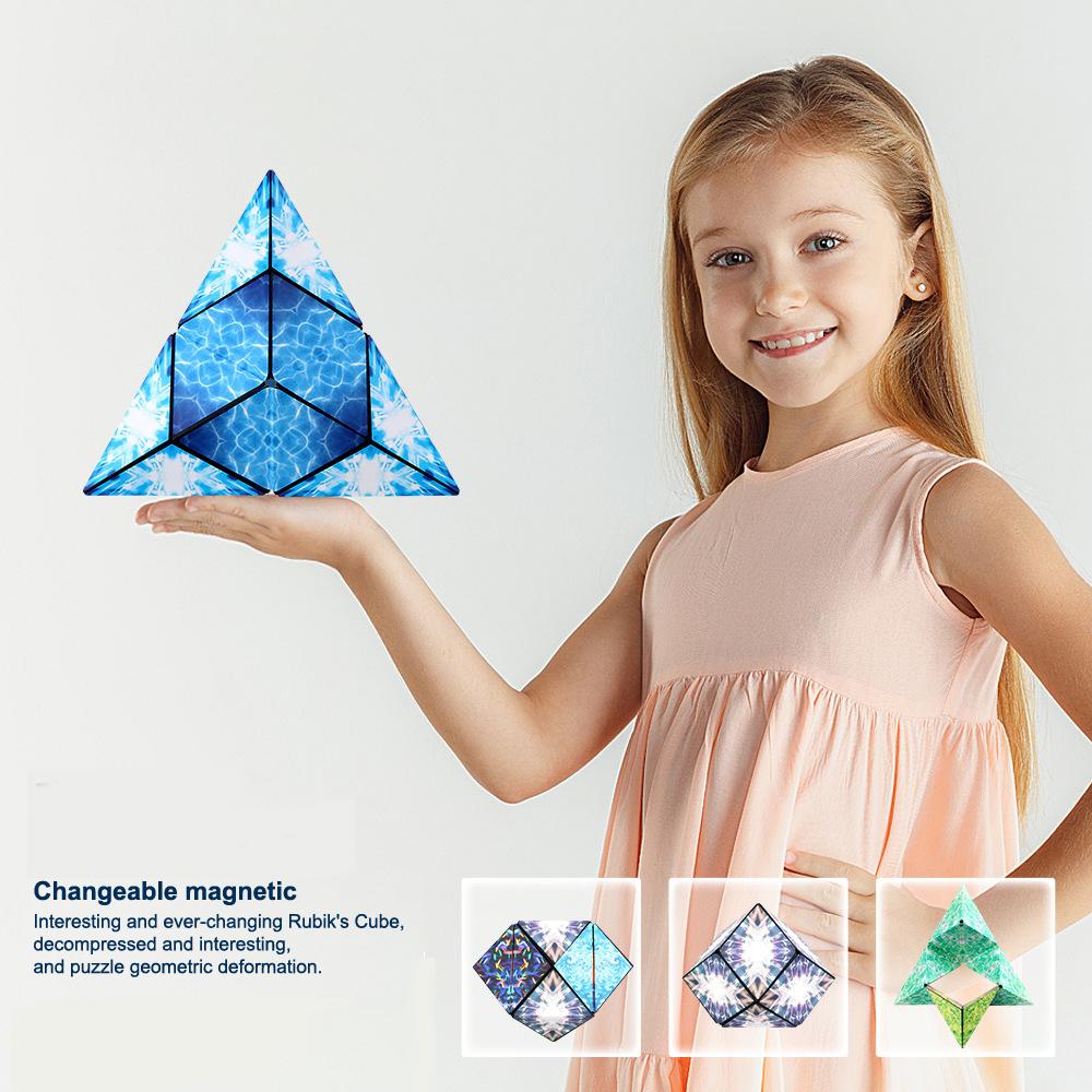 Magnetyczne Trójwymiarowe Klocki Konstrukcyjne Kostka Rubika Zabawki Dekompresyjne