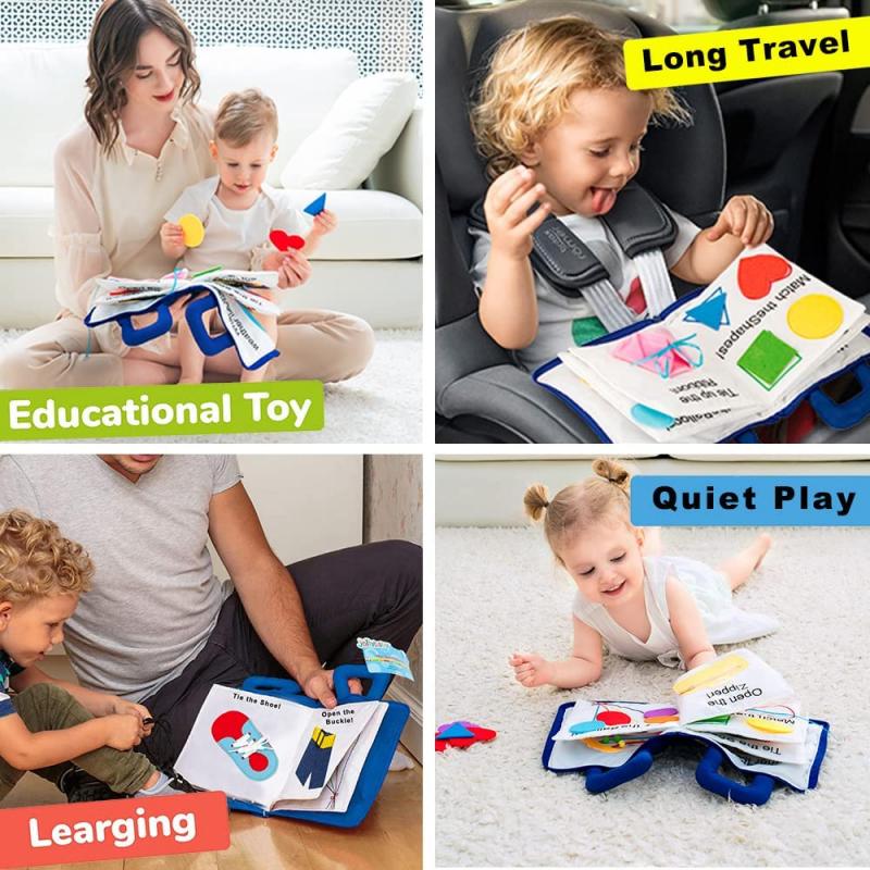 Dziecięce Montessori sensoryczne łezki nie można podrzeć cicha książka z materiału