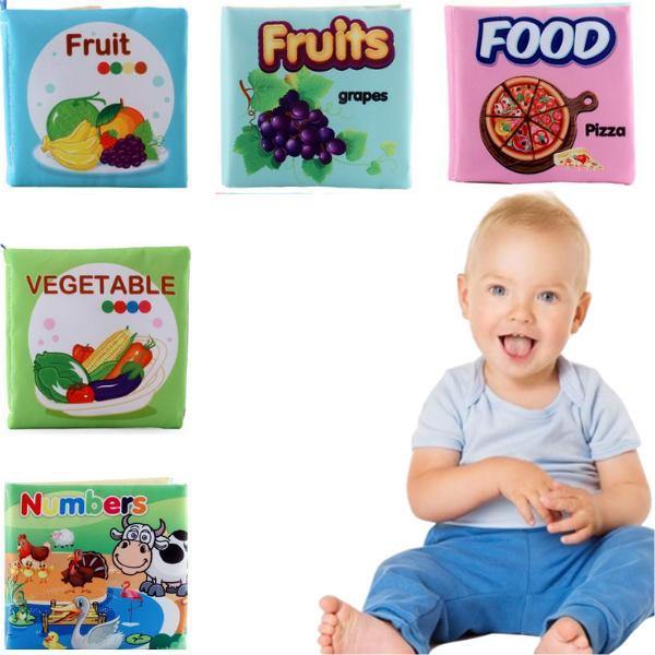 Książka z tkaniny dla dzieci,kombinacja żywności,5 szt,JF37427 - Pellelife