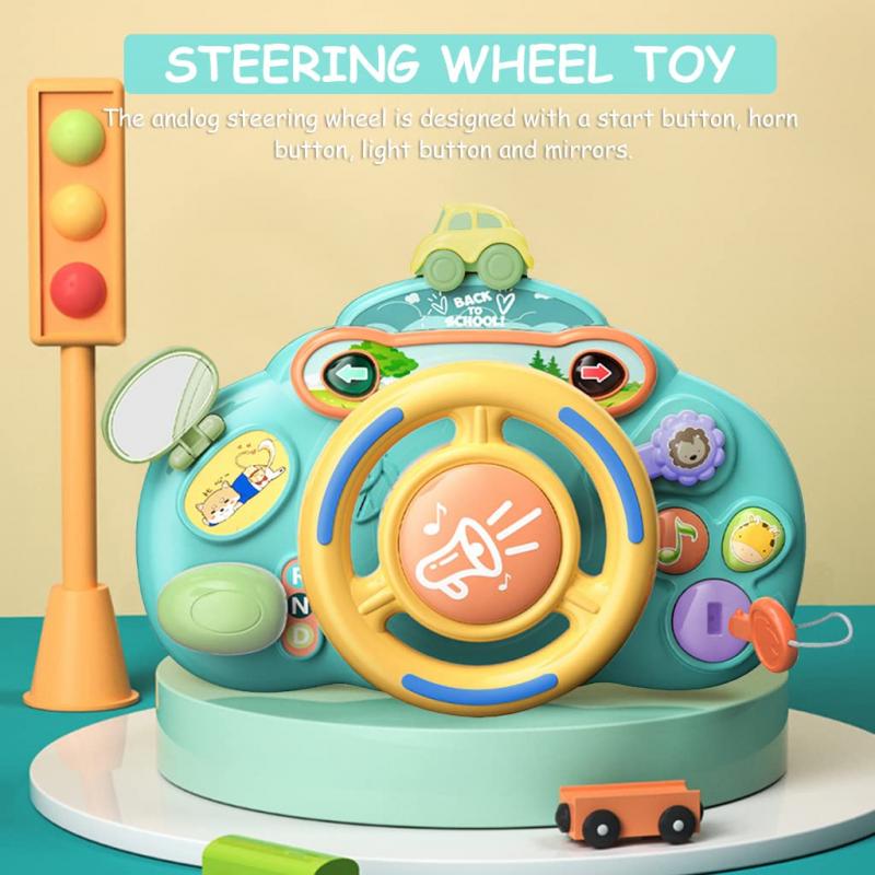 Symulacyjna kierownica dla dzieci zabawki muzyczne